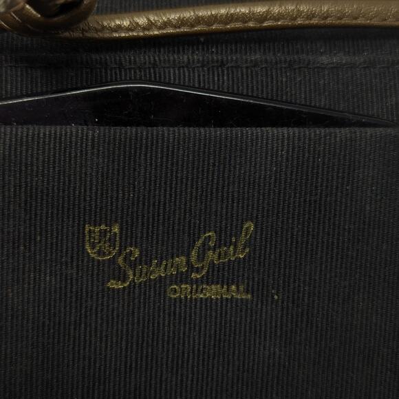 Vintage Susan Gail Original Leather Ornate Gold Detail Crossbody Evening Bag - Picture 3 of 16